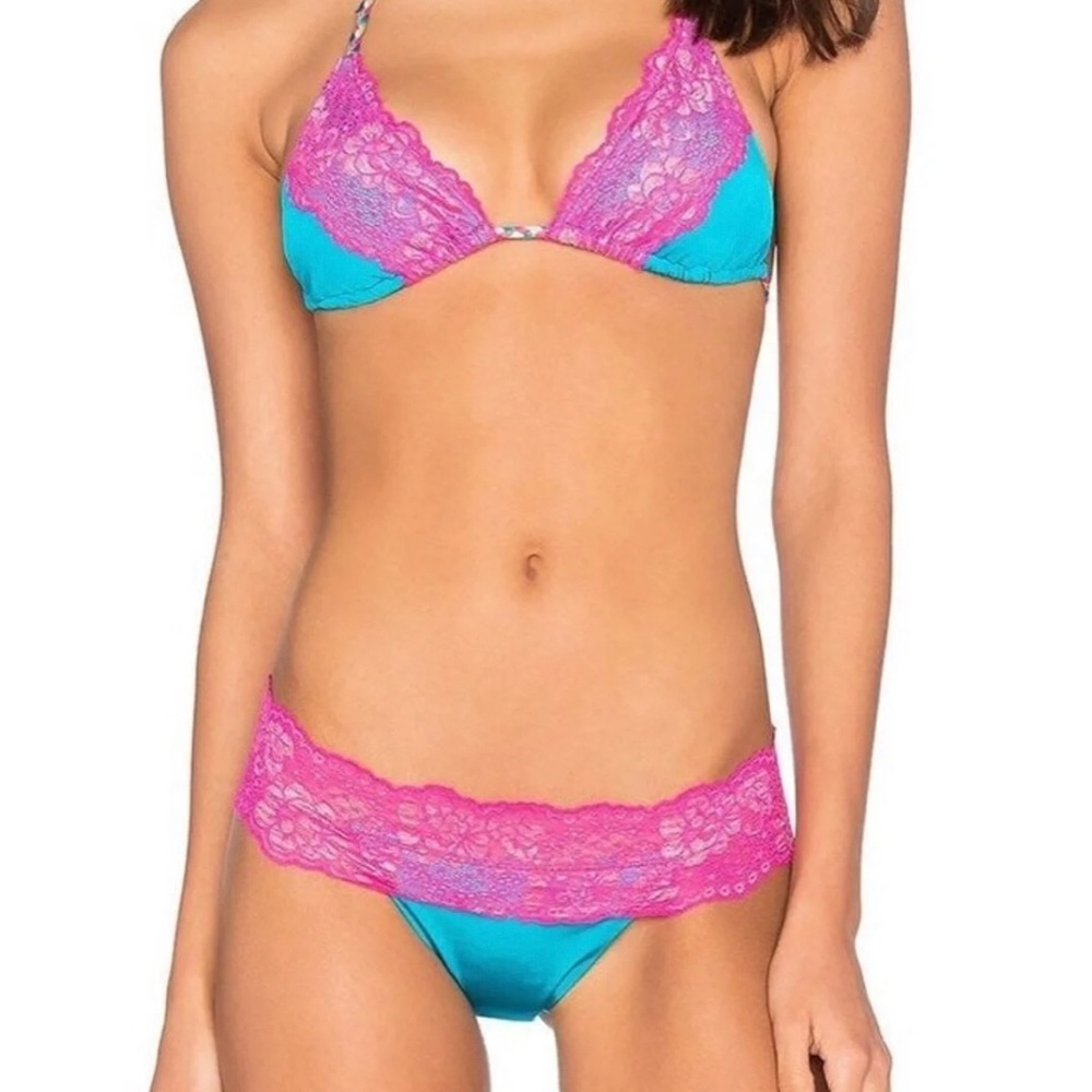Beach bunny lace swim suit
